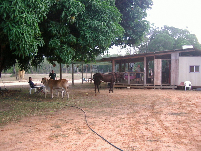 A view of the "pub" at Bramwell Station. Campers and other visitors are extended a warm welcome here.