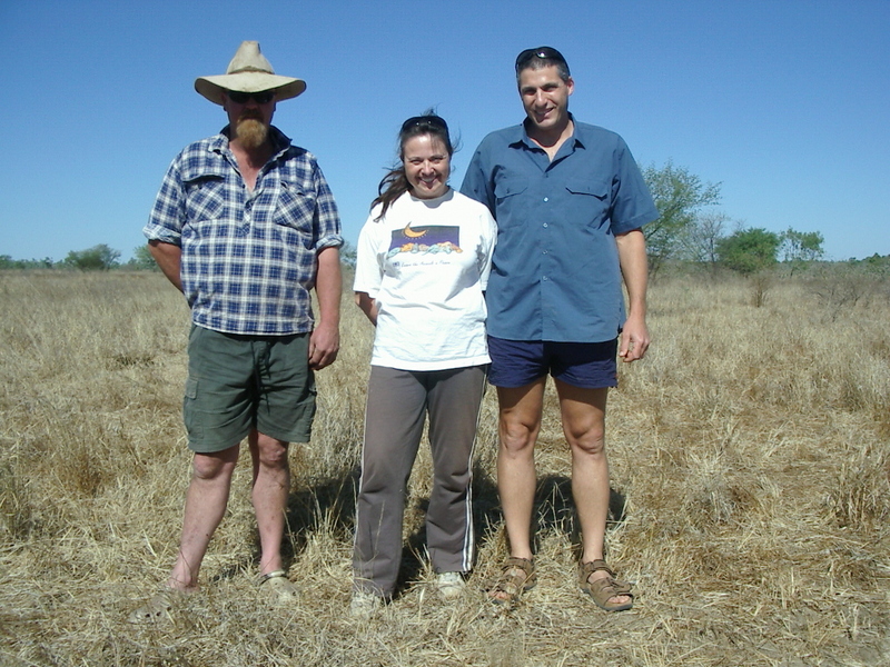 Self-photo of Mark Restall (Wernadinga Station Manager), Sarah-Jane and me