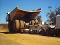 #6: The dump truck we stopped for, 7 metres wide.