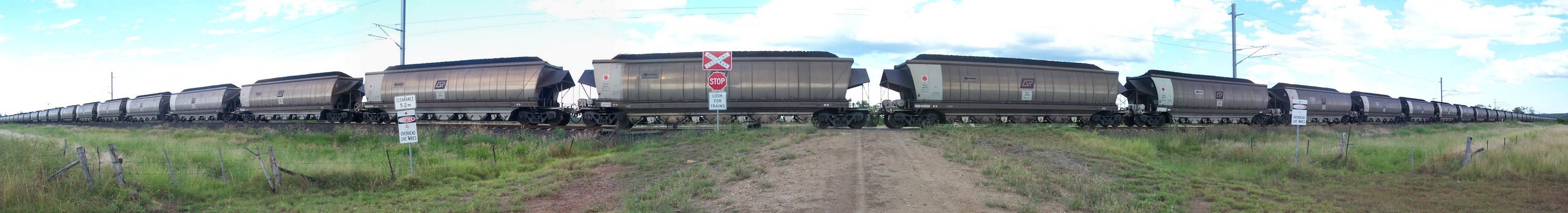 7000 tonnes of coal goes past (eventually)