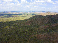 #9: View East (roughly along the route that I followed), from 120m above the point
