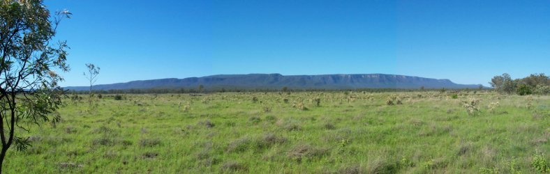 Blackdown Tableland looms over the surrounding country