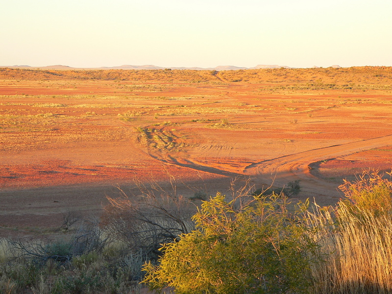 Looking East from the top of a dune to the East of the Confluence