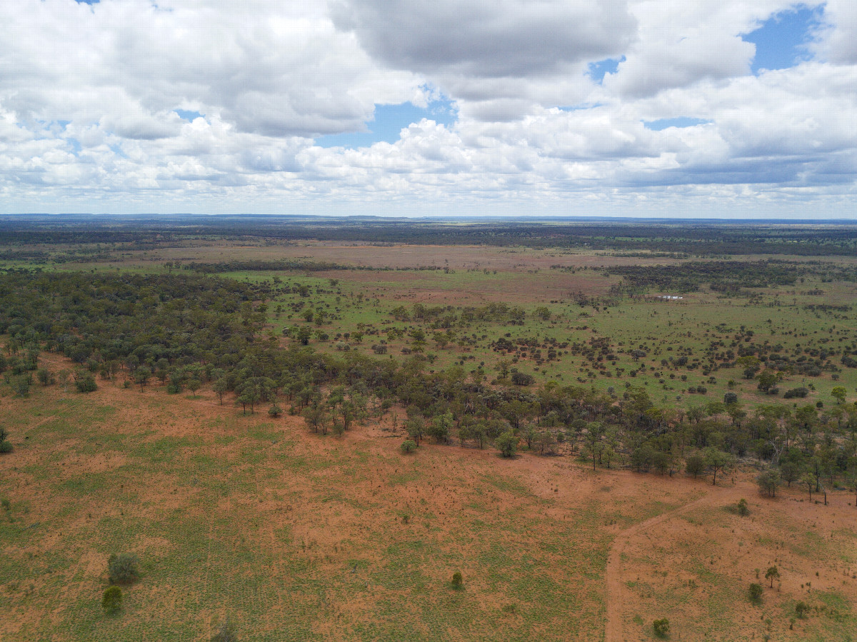 View East, from 120m above the point