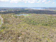 #8: View North (towards the town of Cooloola Cove), from 120m above the point