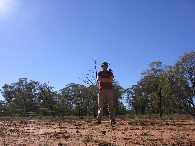 Me standing on the confluence.