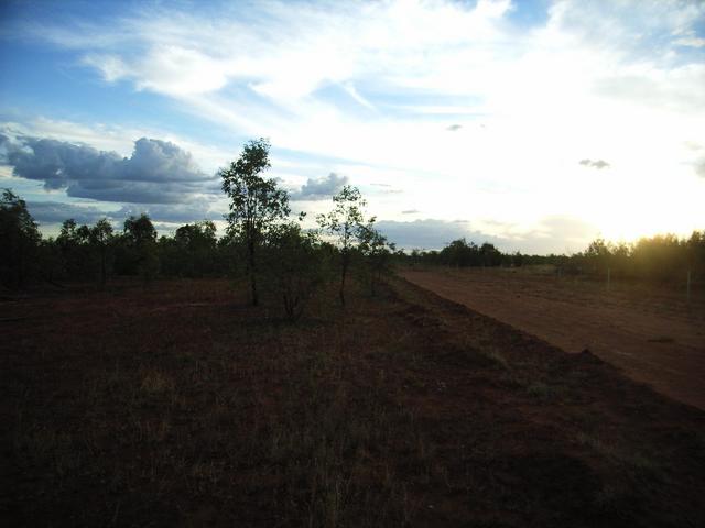 approximate view to West