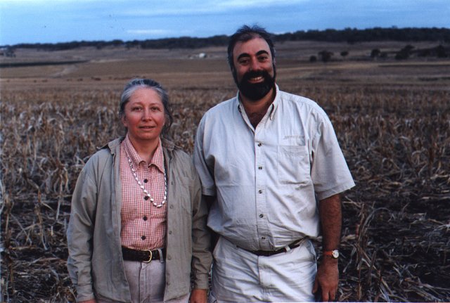 Dan and Lorette, with the confluence behind us by about a 300 meters..