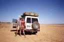 #5: Karin and Chris in front of the Troopy.