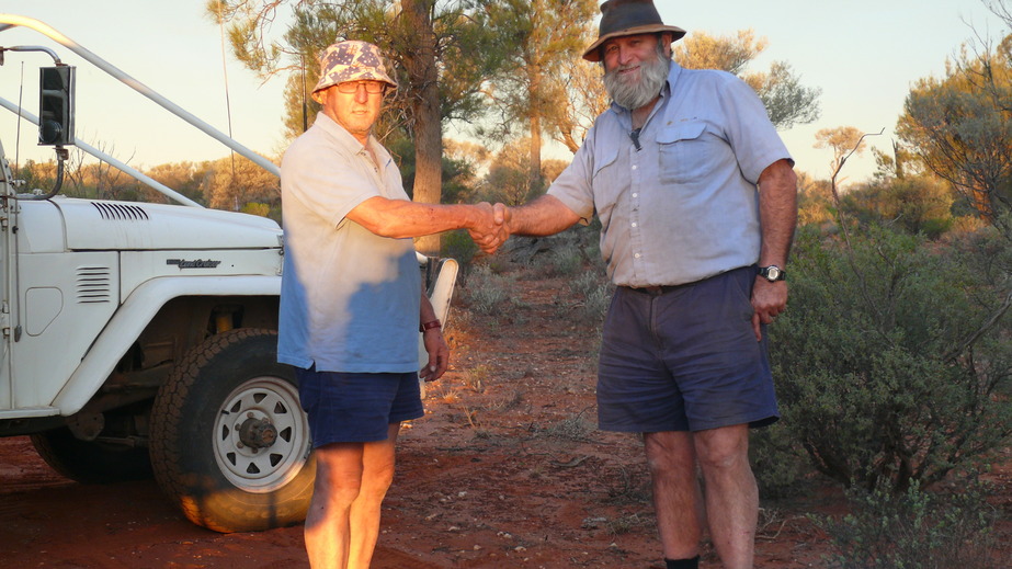 John and Hugh congratulate each other on 2CP's in one day