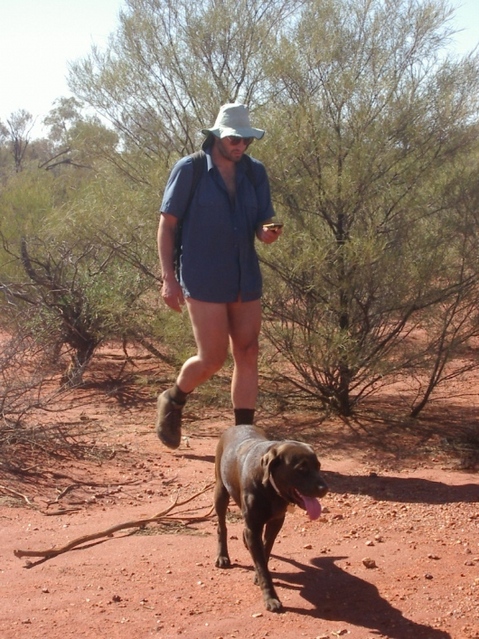 Kieran and me enroute to the point