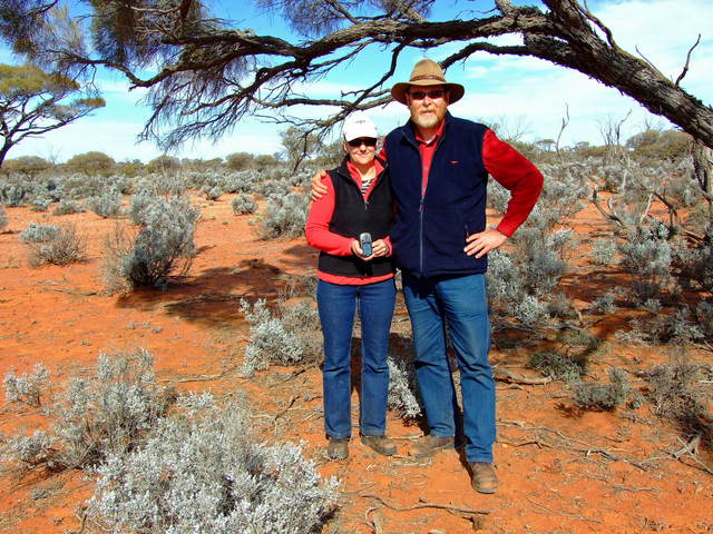 Fiona and Stephen at the Confluence