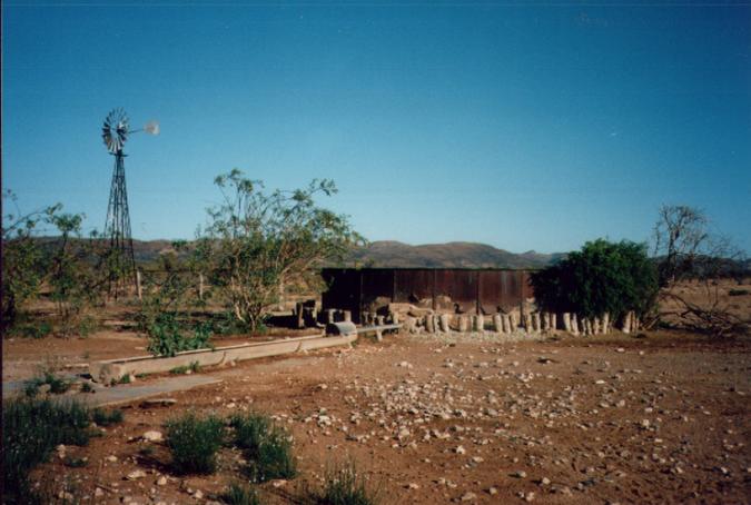 Water tank and windmill