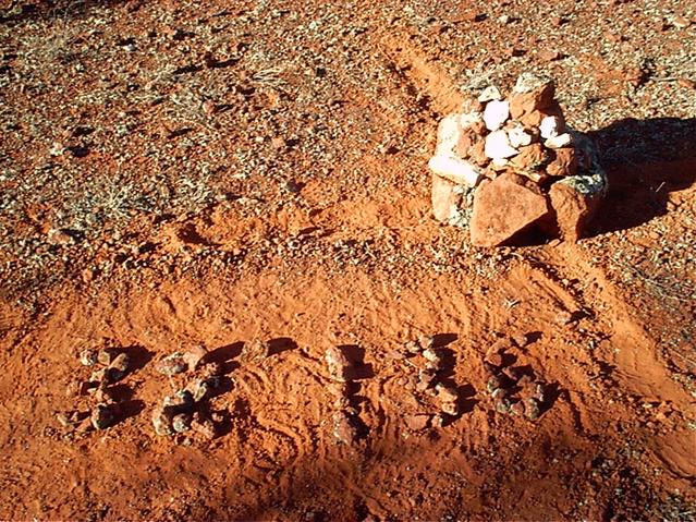 Cairn erected at the Confluence