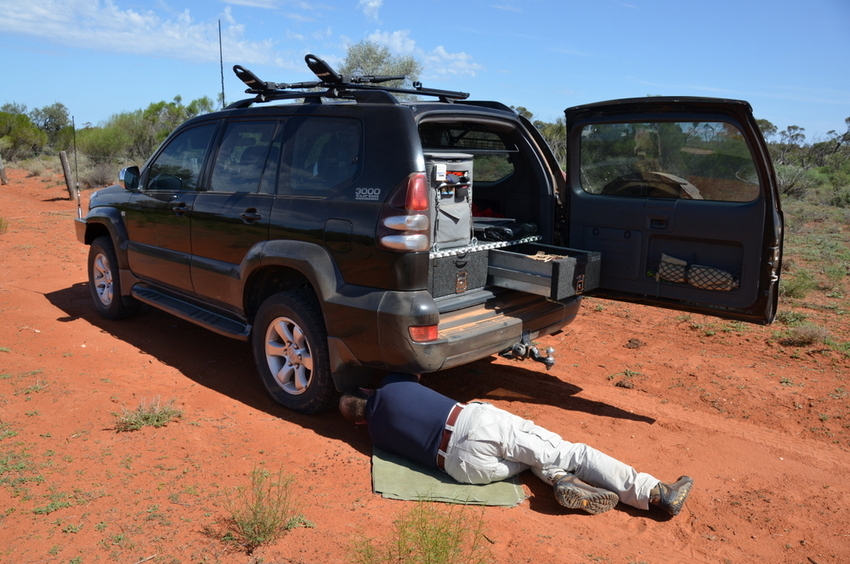 I had to change a flat tyre before going any further