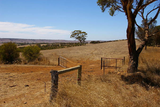 Where we entered the property with our vehicle