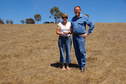 #7: Fiona and Stephen at the Confluence, note our vehicle only 70 metres from the Confluence in the Background