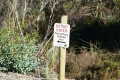 #5: A sign marking the area infected by the phytophthora fungus