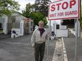 #2: My father at entrance to Anglesea Barracks in Hobart