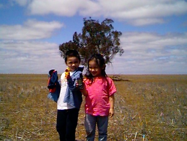 Jamie and Vicky at the confluence