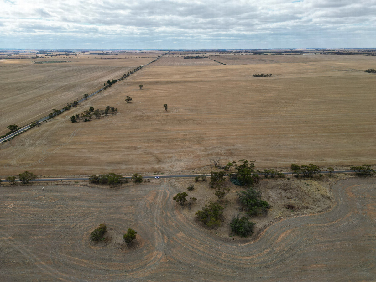 View North, from 120m above the point