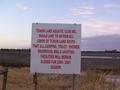 #5: Sign next to the boat ramp to the lake