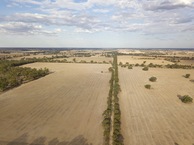 #10: View East, from Myers Lane, 100 m North of the point