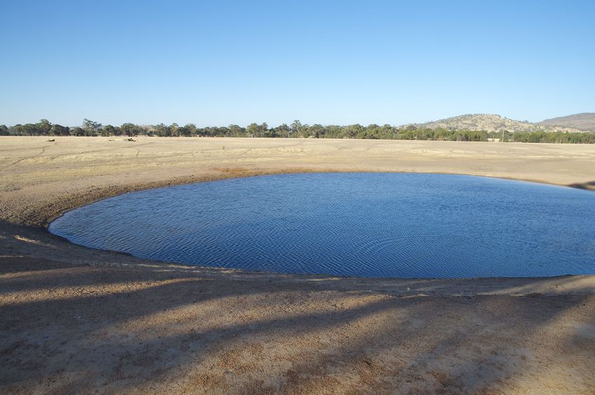 View North (from atop the rim of the watering hole - just a few feet from the confluence point)