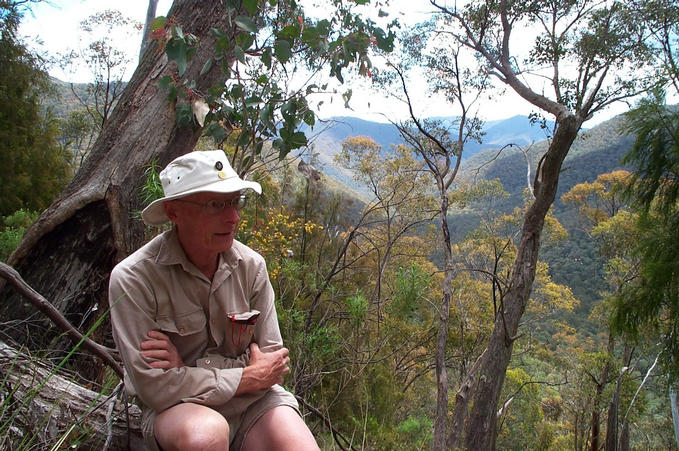 Tom and the view back along the valley