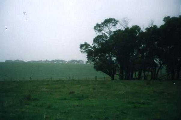 View to the north with road on the horizon.