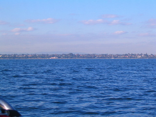 #1: View of Rickett's Point from the confluence, Beaumaris Yacht Club is visible just left of centre.