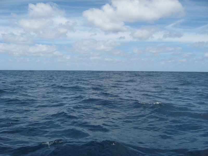 LOOKING WEST, RIGHT DOWN THE MIDDLE OF BASS STRAIT