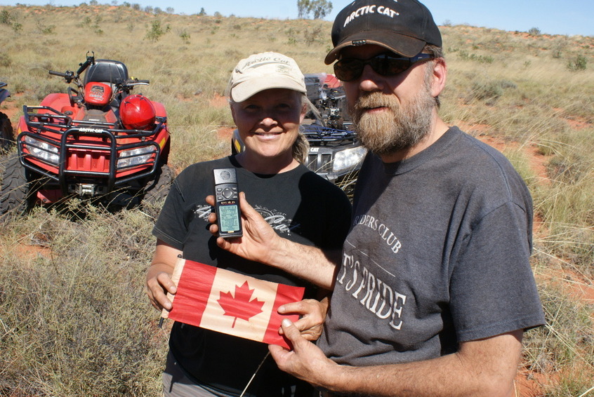 Scott & Gaby of Canada at the confluence