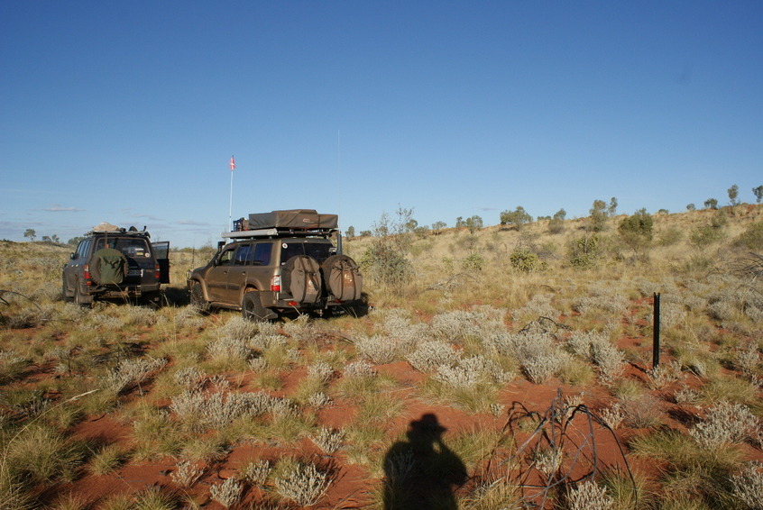 Marker in the foreground