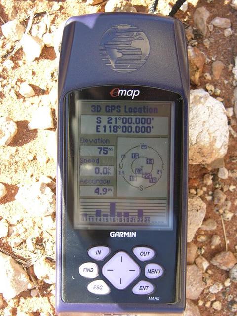 The GPS display