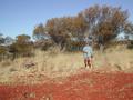 #3: View east - foot on confluence and old car part!