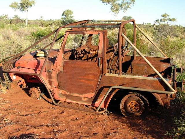 Was this burnt and abandoned Suzuki the end point for a previous DCP hunter?