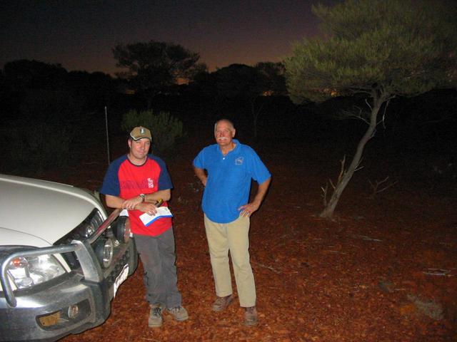 Shane and Noel back at the car