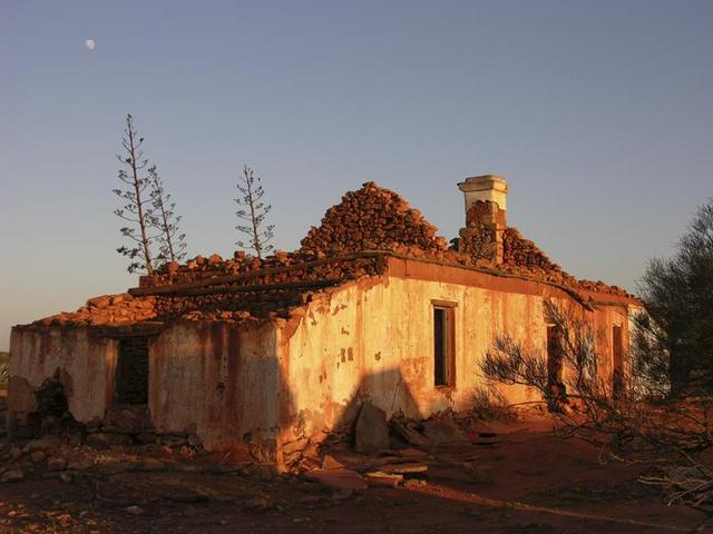 Ruins of an abandoned homestead
