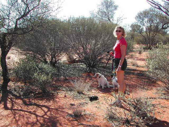 Me & the Geoterriers hot on the spot of the confluence!