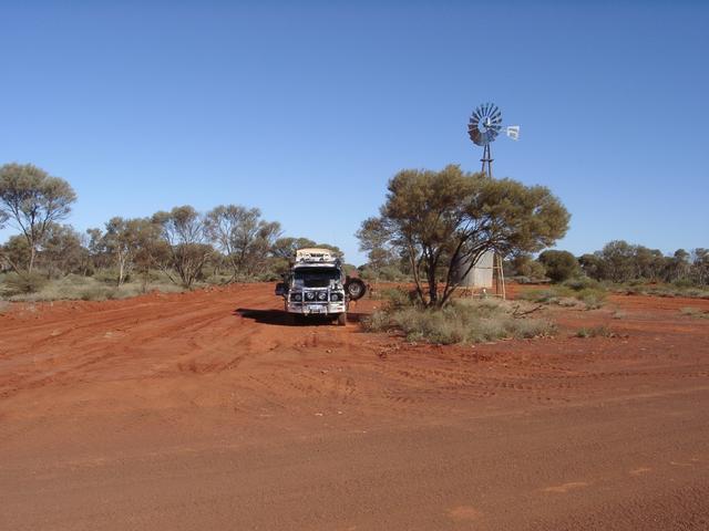 Windmill, track south to confluence