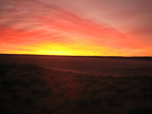 Sunrise over the lake