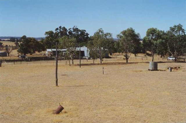 Looking south towards the point of confluence