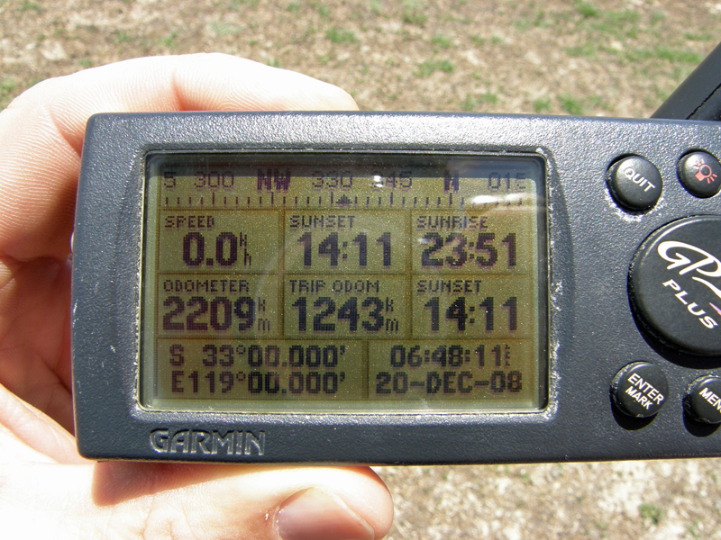 GPS reading