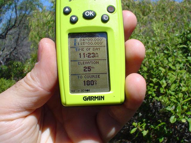 GPS at confluence point 34°S 115°E