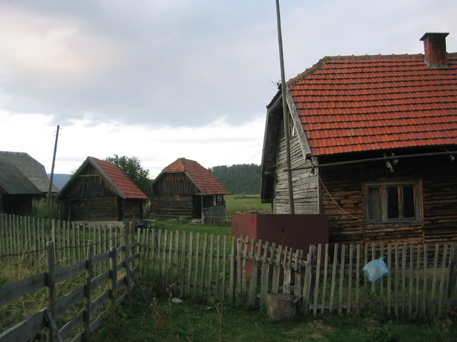 The end of the road: Two elderly women popped out of house on front right and directed me around the side