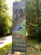 #12: This sign beside the road (just East of the point) notes the start of Belgium’s Namur Province (within which the point lies)
