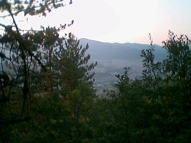 A view towards the city from the place of confluence