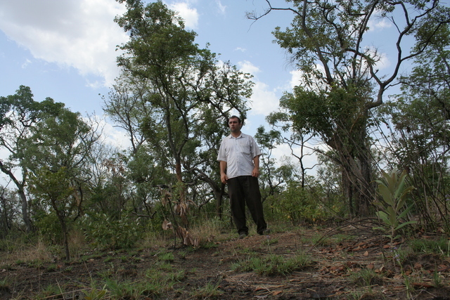 Me standing on the Confluence