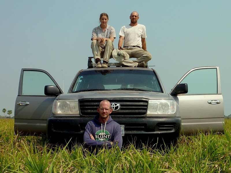 Anna, Umberto, Bernardo and the Land Cruiser